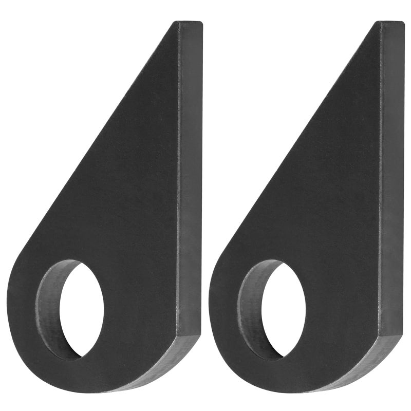 eoere 2 PCS Tear Drop Hinge Plate, Tear Drop Weld Washer for Trailer Ramp, Steel Thick 3/8"", Hole Dia. 1-9/16"" - Image 4